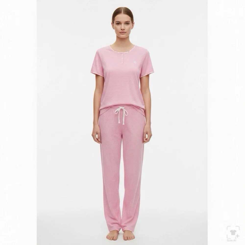 Ralph Lauren Striped Pink Pajama Set - Picture 13 of 13